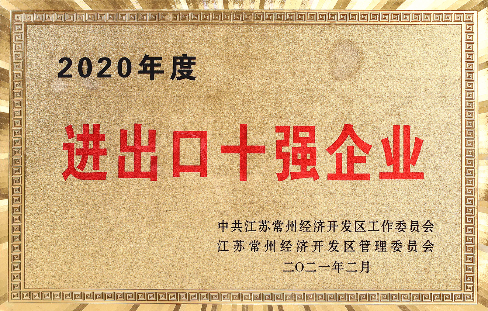 2020年度進出口十強企業(yè)